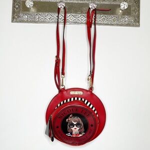 Nicole Lee Red Hat Backpack Purse